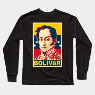 Simon Bolivar Poster Long Sleeve T-Shirt